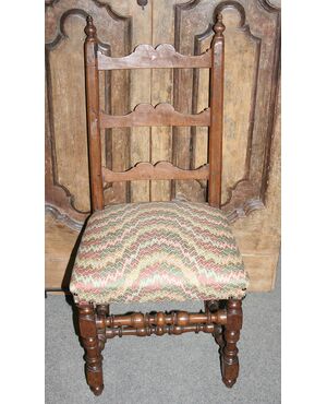 Elegant walnut upholstered chair in Piedmont