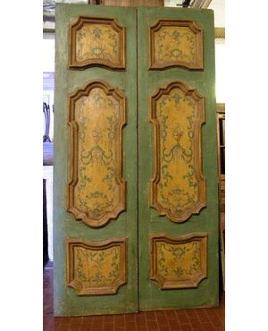 ptl297 pair of double doors eighteenth century, mis.125 x 237 cm