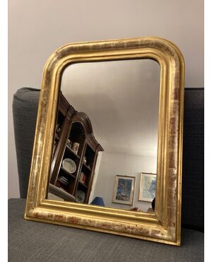 Antique gilded mirror from the 19th century France mis 61 x 48 cm     