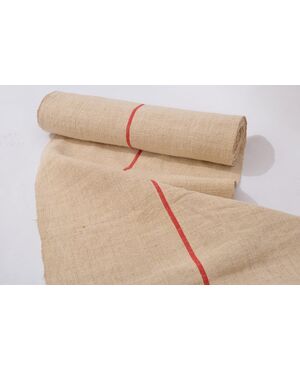 Roll of old French upholstery fabric - T / 219-1 -     