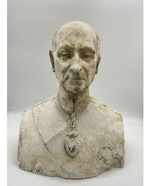 Octavio Vicent (1913-1999) - Plaster study for a bust of Franco     