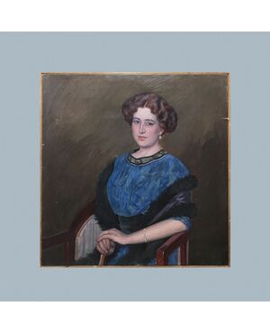 Spanish school (early 20th century) - Portrait of a lady     