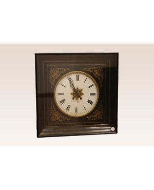 Antique 19th century French Boulle style wall clock     