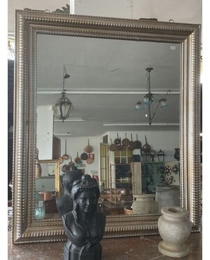 Silver frame mirror     