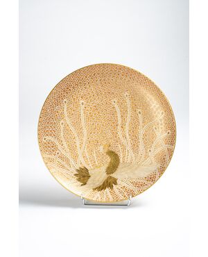 Sozan - Imposing phoenix ceramic plate     