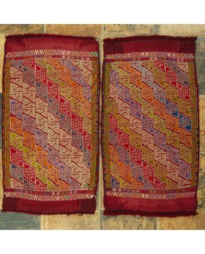Pair of small Turkish YASTIK - n. 170 and 171 -     