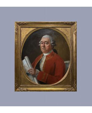 French school (late 18th century) - Superb portrait of Arpentier     