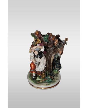 Capodimonte porcelain sculpture from the 1800s &quot;Musicians&quot;     