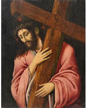 "Cristo Portacroce"  olio su tavola VENDUTO