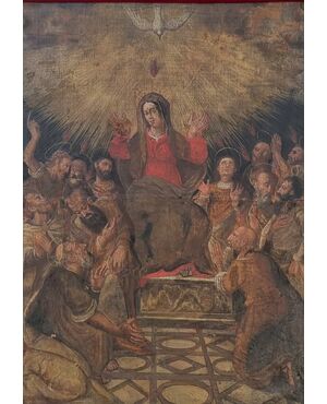 Madonna con apostoli, Olio su tela, Epoca '600