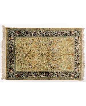 Persian GHUM or KUM carpet in pure silk     