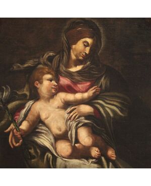 Grande Madonna con bambino del XVII secolo