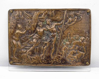 “Venere e Adone, placca in bronzo, XVI secolo”