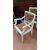 4 armchairs + 2 lacquered tables in Loui...
