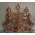 Pair of golden wrought iron sconces     