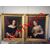 Pair of interior paintings depicting girls, age: 1840     