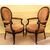 Antique pair of Louis Philippe rosewood armchairs - period 800     