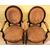 Antique pair of Louis Philippe rosewood armchairs - period 800     