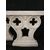 Coppia di Bifore veneziane - H 75 cm - Basi per tavolo - Marmo Biancone di Asiago - 19° secolo - Venezia