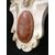 Coppia di Medaglioni Veneziani intarsiati - 27 cm x 27 cm - Marmo di Carrara e Marmo Rosso Verona - xx secolo - Venezia