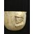 Mortaio Fascista in marmo Botticino, finemente scolpito - Volto del Duce con fasci littori - H 18 cm - Roma