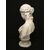 Elegante busto di Giovane donna - Marmo di Carrara - H 60 cm - Francia - Fine '800/Inizio '900