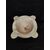 Piccolo mortaio in marmo con giglio - H 13 cm