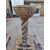 Bellissima fonte battesimale/acquasantiera con colonna tortile in marmo - H 113 - Venezia - Periodo '800