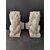 Deliziosa coppia di Leoncini veneziani - H 27 cm - Marmo d'Istria - 18°/19° secolo - Venezia