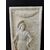 Magnifico altorilievo in Marmo di Carrara - San Giorgio ed il Drago - Su ispirazione del dipinto del Mantegna - 85 x 40 cm