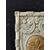Elegante stemma fiorentino in marmo Biancone con intarsio centrale - 37 x 25 cm - Firenze 