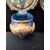 Coppia di Acquasantiere in vetro e dipinte - H 28 cm - Vetro Soffiato - XIX secolo