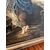 Antico dipinto olio su tela datato e firmato 1870 raffigurante paesana con bimbo . Mis 73 x 64 