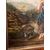 Antico dipinto olio su tela datato e firmato 1870 raffigurante paesana con bimbo . Mis 73 x 64 