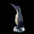 Pinguino in vetro pesante sommerso con lattimo e oro.Manifattura Cenedese con iscrizione Hotel Bauer Grunwald.Murano.