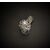Anello  traforato  in  Platino  con  Diamante  centrale  da  0.45  ct