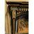 chl151 - fireplace in lacquered wood, neo-gothic style, cm l 148 xh 117     