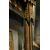 chl151 - camino in legno laccato, neogotico, cm l 148 x h 117