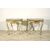 Coppia di consolle in legno intagliato, laccato e dorato, Venezia, primi anni del XIX secolo, stile Luigi XV