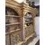 Wooden handcrafted golden bookcase     