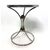 Round coffee table - steel and mirrored top     