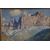 Cesare Bentivoglio, Paesaggio di montagna con chiesa, olio su tela firmato PREZZO TRATTABILE