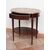 Antique Napoleon III French side table in mahogany with marble top.     