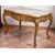 Tavolino antico Napoleone III Francese in legno dorato e intagliato. Periodo XIX secolo.