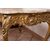 Antique French Napoleon III coffee table in gilded and carved wood. Period 19th century.     