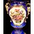Lampada in porcellana e bronzo con manici a motivi floreali,medaglioni con soggetti galanti e floreali e decori in oro.Vecchia Parigi.