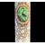 Grande vaso con colonna in maiolica decorato con motivi geometrici e vegetali stilizzati in ‘soprabianco’,con medaglioni e mascheroni.Manifattura di Ferruccio Mengaroni.Pesaro.
