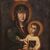 Madonna con bambino in stile bizantino del XIX secolo