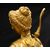 Orologio antico Impero Francese in bronzo dorato finemente cesellato. Periodo XIX secolo.