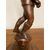Antica scultura in noce raffigurante “ pesista “ fine 800 scuola italiana.  Altezza cm 39 